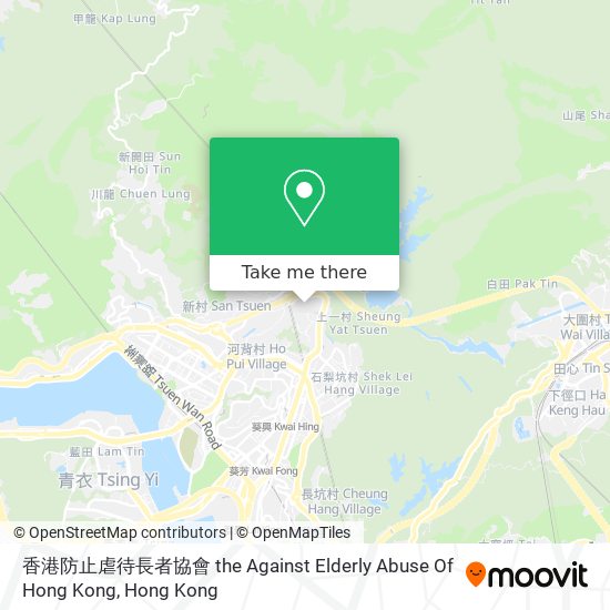 香港防止虐待長者協會 the Against Elderly Abuse Of Hong Kong map