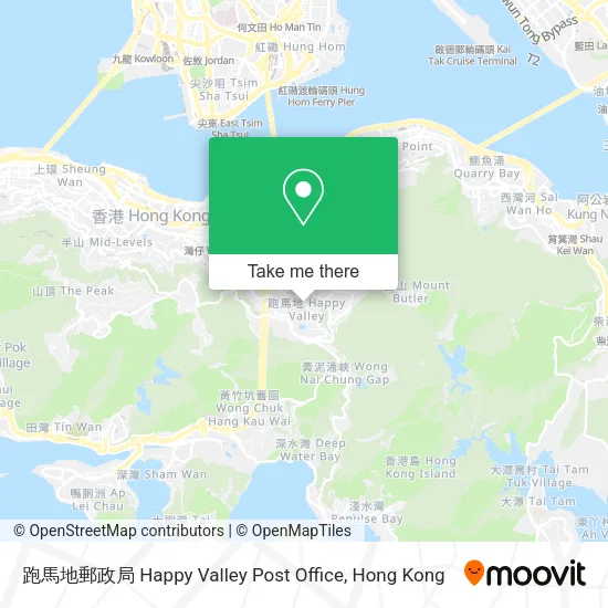 跑馬地郵政局 Happy Valley Post Office map
