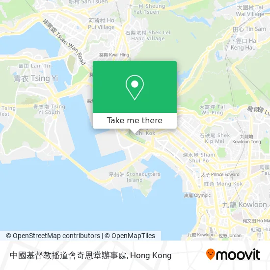 中國基督教播道會奇恩堂辦事處地圖