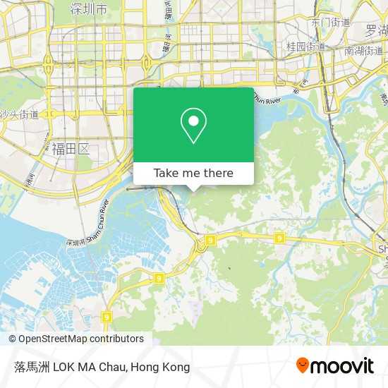 落馬洲 LOK MA Chau map