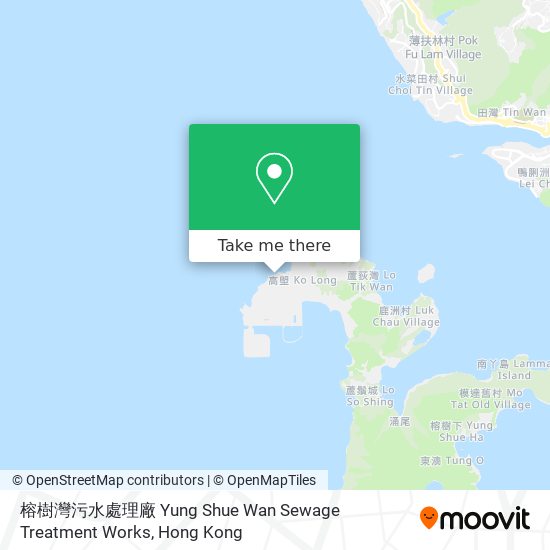 榕樹灣污水處理廠 Yung Shue Wan Sewage Treatment Works map