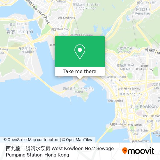 西九龍二號污水泵房 West Kowloon No.2 Sewage Pumping Station地圖