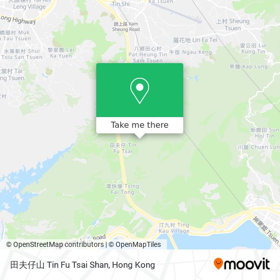 田夫仔山 Tin Fu Tsai Shan map