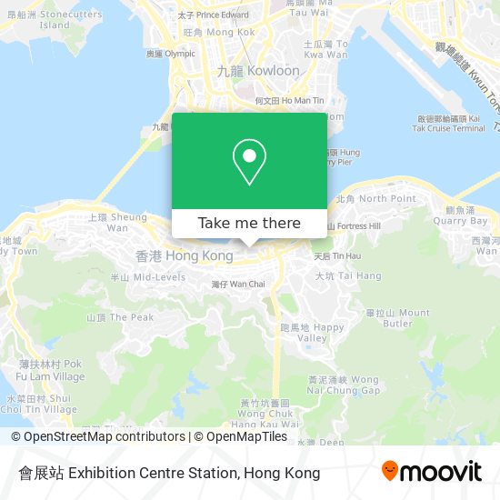 會展站 Exhibition Centre Station map