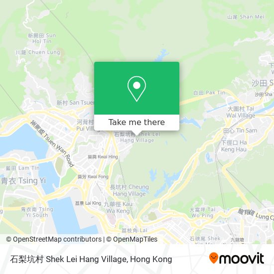 石梨坑村 Shek Lei Hang Village map