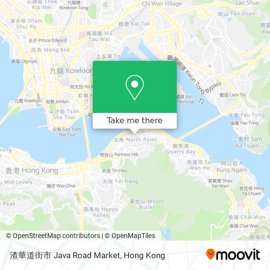 渣華道街市 Java Road Market map