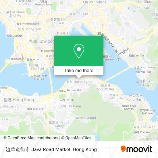 渣華道街市 Java Road Market地圖