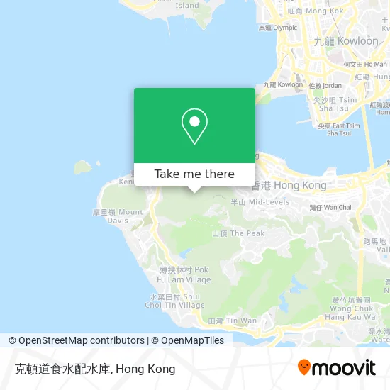 克頓道食水配水庫 map