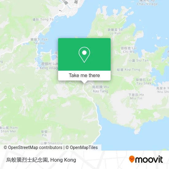 烏蛟騰烈士紀念園地圖