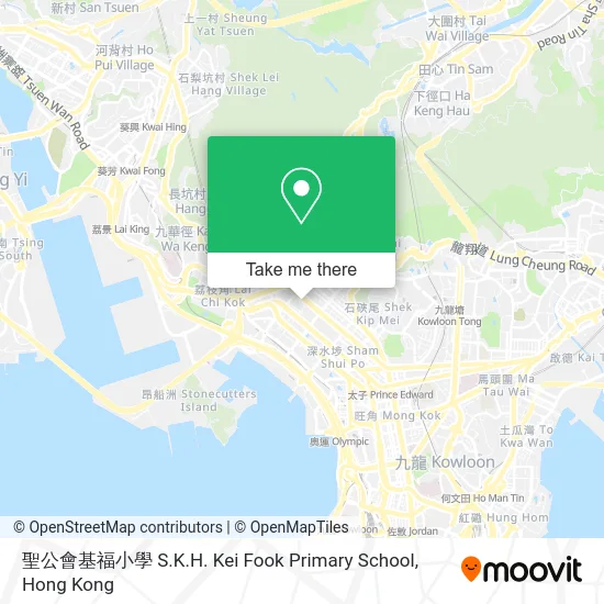 聖公會基福小學 S.K.H. Kei Fook Primary School map
