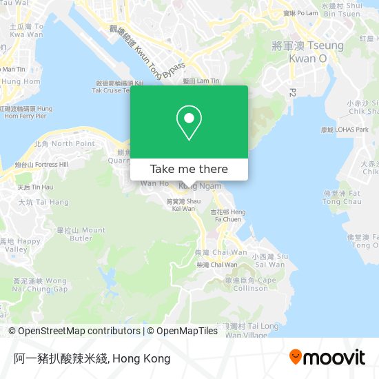 阿一豬扒酸辣米綫 map