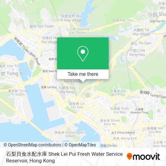 石梨貝食水配水庫 Shek Lei Pui Fresh Water Service Reservoir地圖