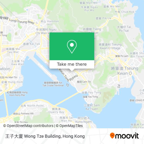 王子大廈 Wong Tze Building map