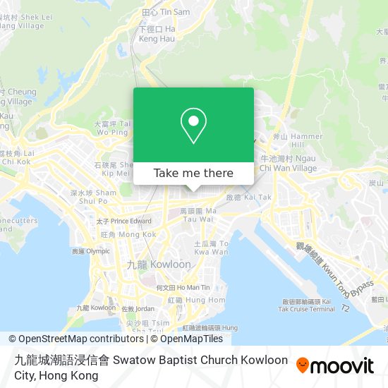 九龍城潮語浸信會 Swatow Baptist Church Kowloon City地圖