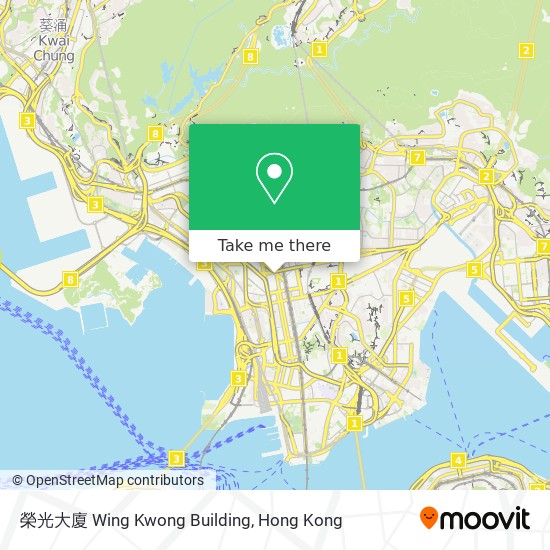 榮光大廈 Wing Kwong Building地圖