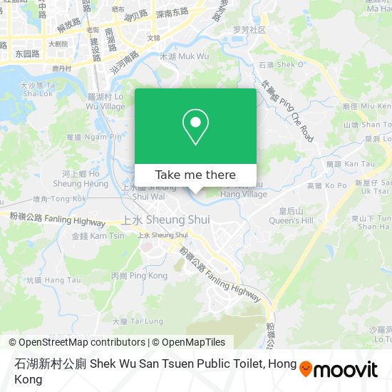 石湖新村公廁 Shek Wu San Tsuen Public Toilet地圖