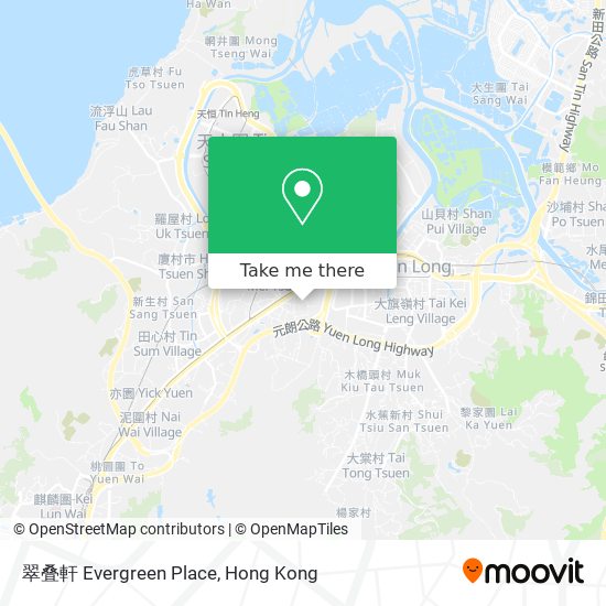 翠叠軒 Evergreen Place map