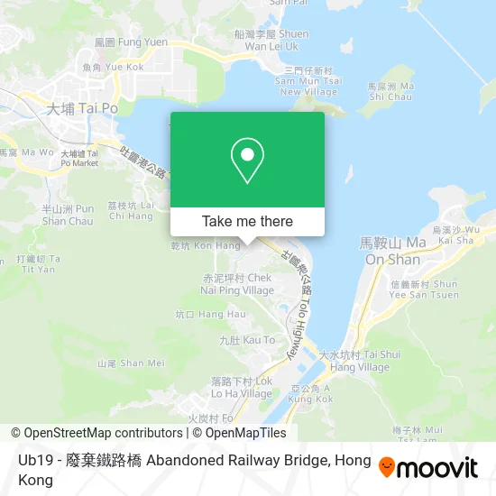 Ub19 - 廢棄鐵路橋 Abandoned Railway Bridge map