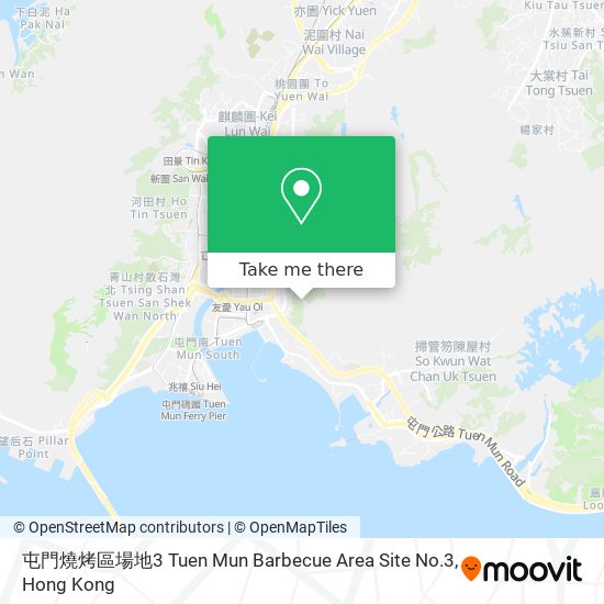 屯門燒烤區場地3 Tuen Mun Barbecue Area Site No.3地圖