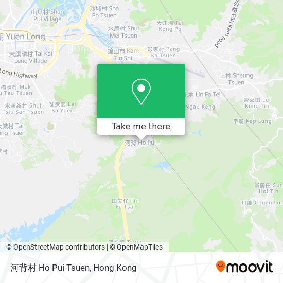 河背村 Ho Pui Tsuen map