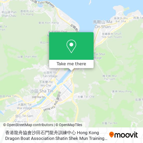 香港龍舟協會沙田石門龍舟訓練中心 Hong Kong Dragon Boat Association Shatin Shek Mun Training Centre map