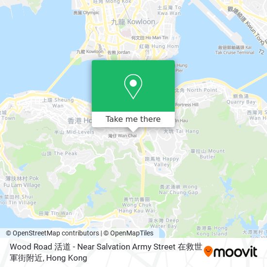 Wood Road 活道 - Near Salvation Army Street 在救世軍街附近 map