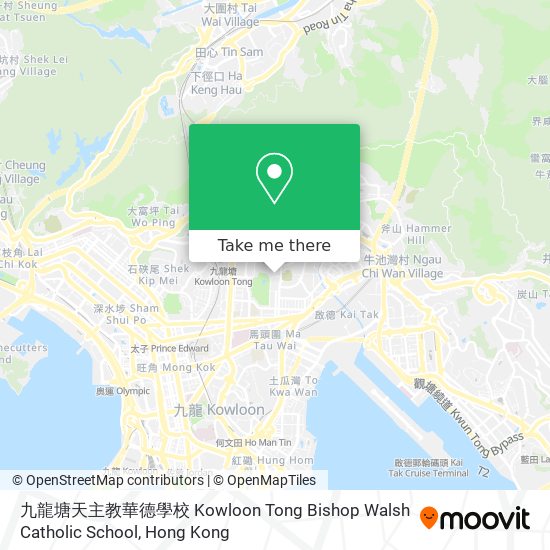 九龍塘天主教華德學校 Kowloon Tong Bishop Walsh Catholic School map