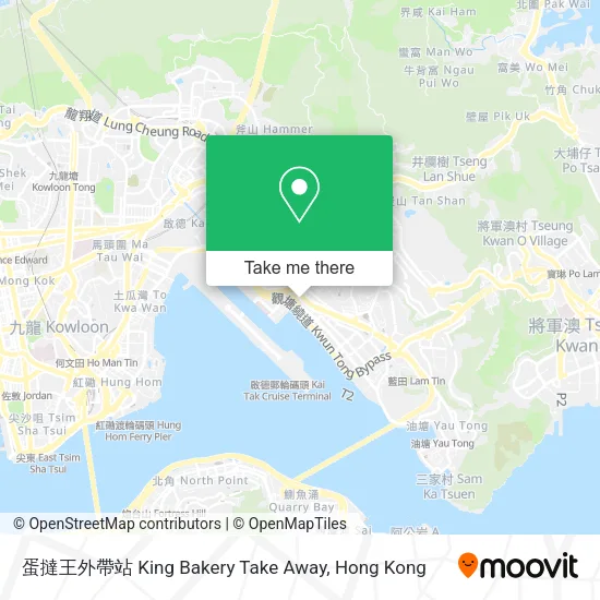 蛋撻王外帶站 King Bakery Take Away map