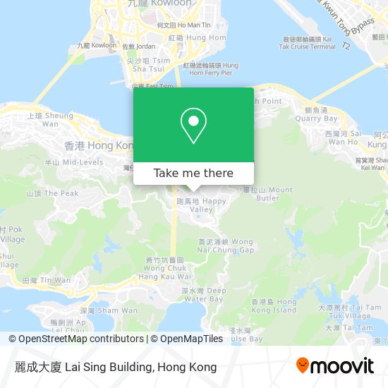 麗成大廈 Lai Sing Building map