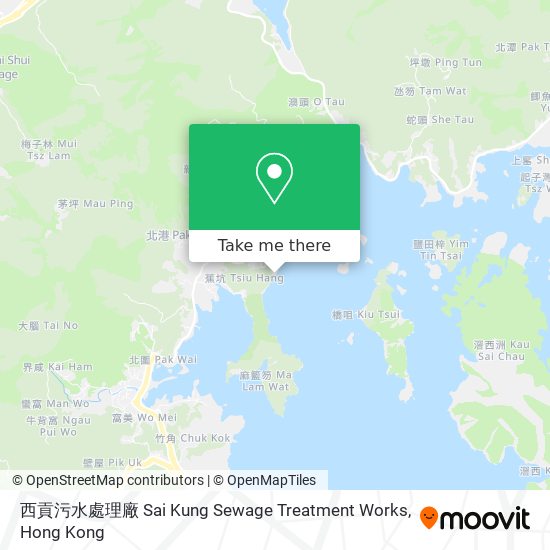 西貢污水處理廠 Sai Kung Sewage Treatment Works map