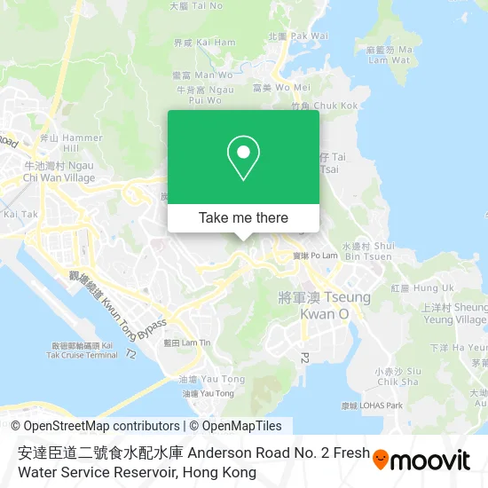 安達臣道二號食水配水庫 Anderson Road No. 2 Fresh Water Service Reservoir map