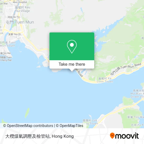 大欖煤氣調壓及檢管站地圖