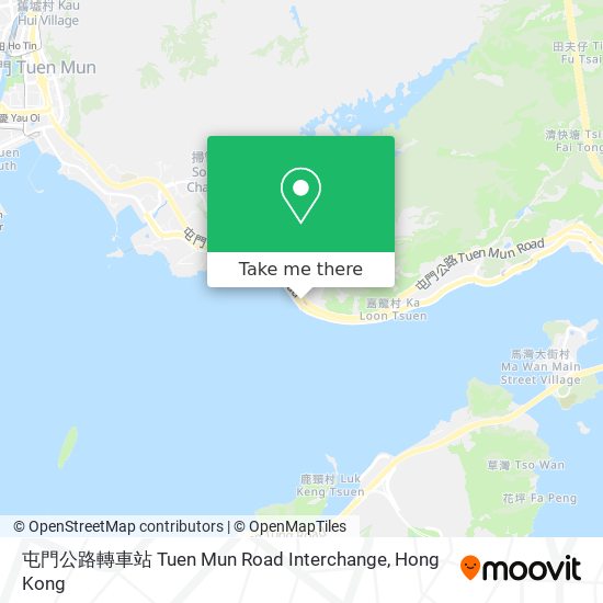 屯門公路轉車站 Tuen Mun Road Interchange map
