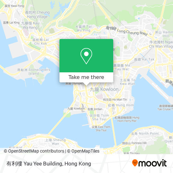 有利樓 Yau Yee Building map