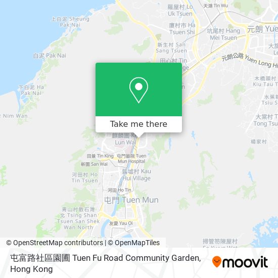 屯富路社區園圃 Tuen Fu Road Community Garden map