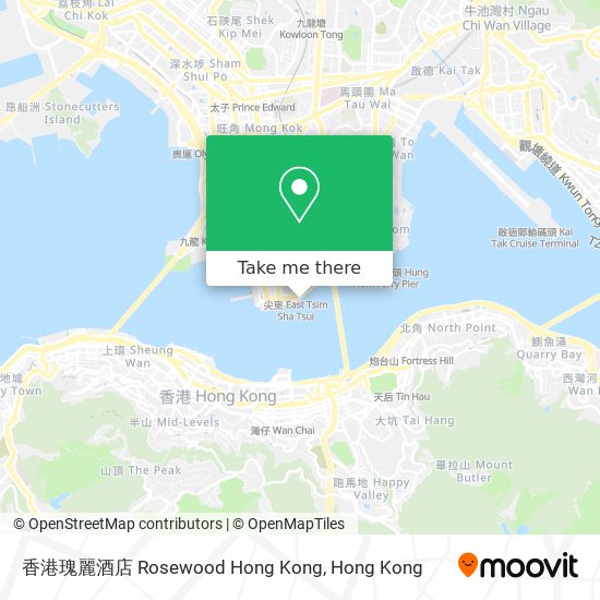 香港瑰麗酒店 Rosewood Hong Kong map