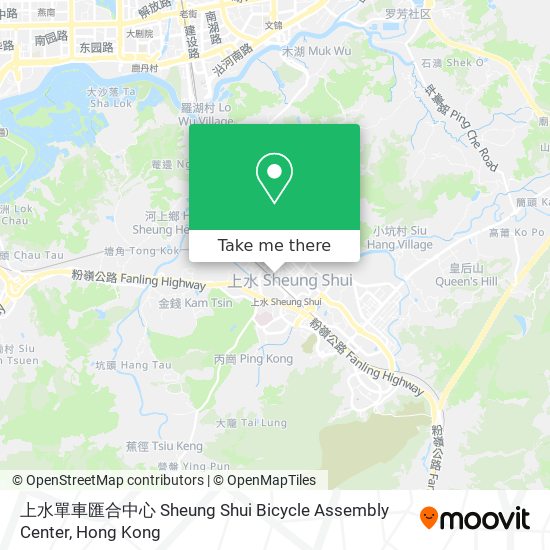 上水單車匯合中心 Sheung Shui Bicycle Assembly Center map