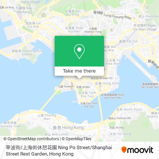 寧波街 / 上海街休憩花園 Ning Po Street / Shanghai Street Rest Garden map