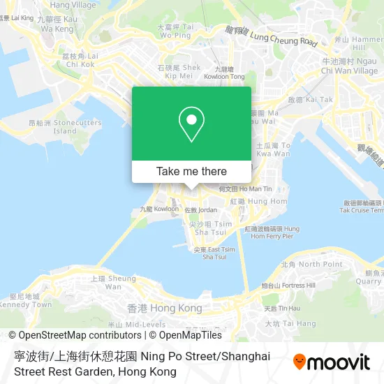 寧波街 / 上海街休憩花園 Ning Po Street / Shanghai Street Rest Garden map