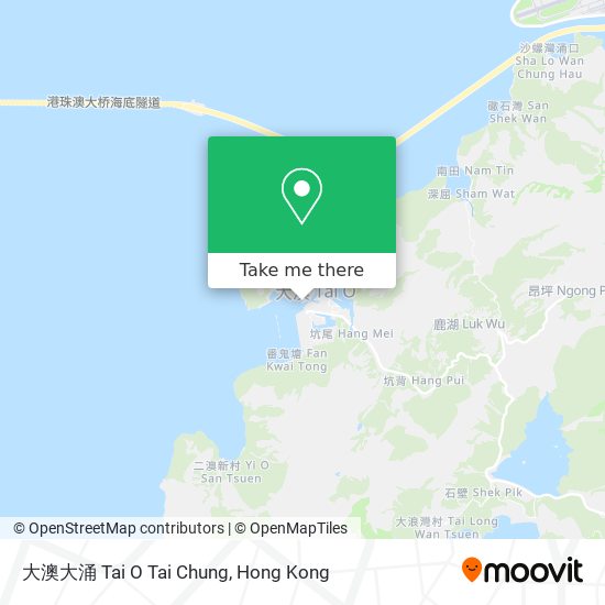 大澳大涌 Tai O Tai Chung map