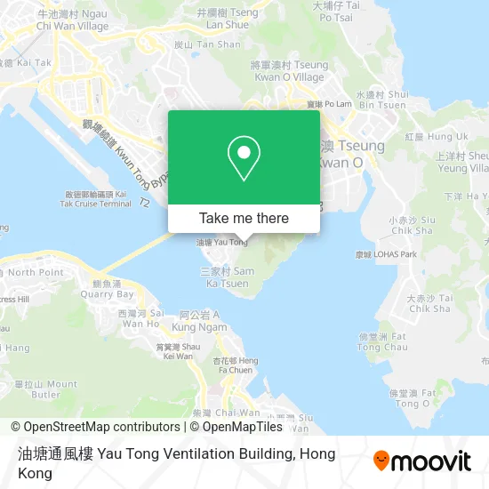油塘通風樓 Yau Tong Ventilation Building map