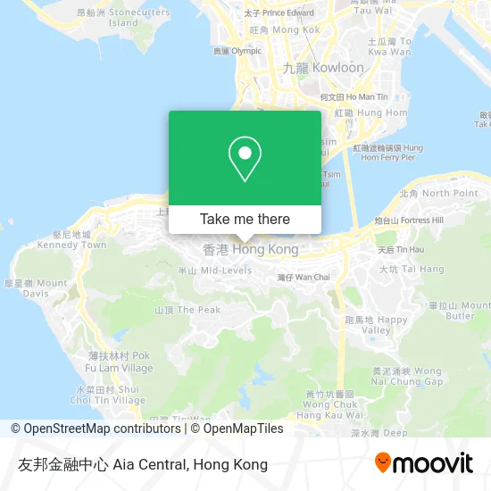 友邦金融中心 Aia Central map