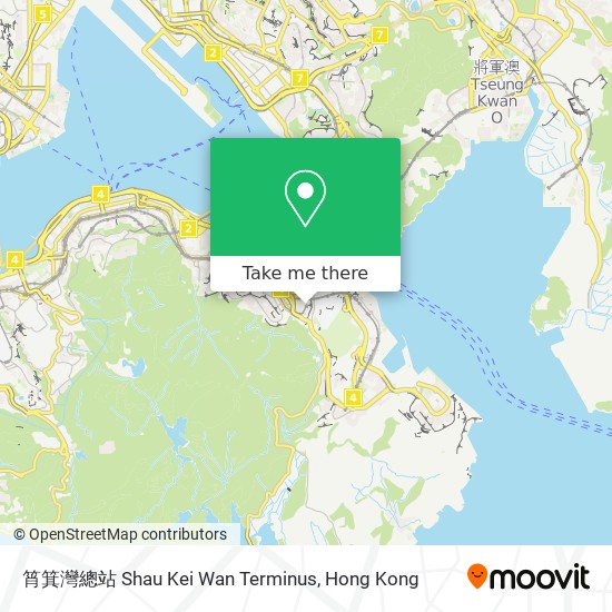 筲箕灣總站 Shau Kei Wan Terminus map