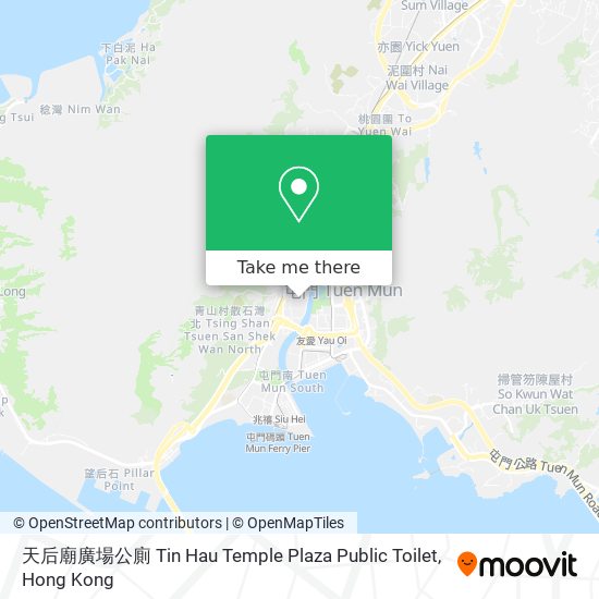 天后廟廣場公廁 Tin Hau Temple Plaza Public Toilet map