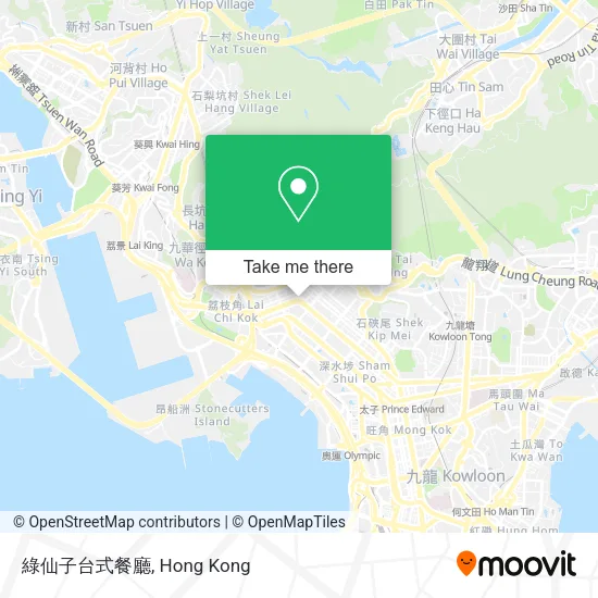 綠仙子台式餐廳地圖