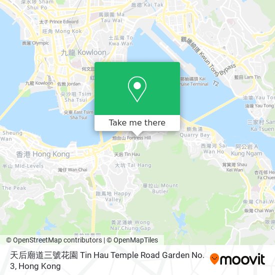 天后廟道三號花園 Tin Hau Temple Road Garden No. 3 map
