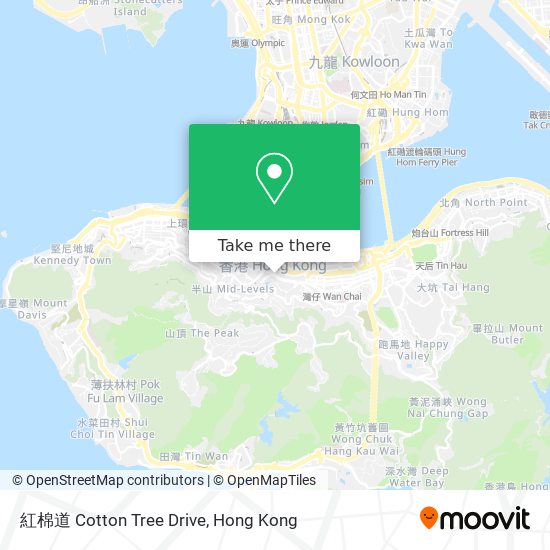 紅棉道 Cotton Tree Drive map
