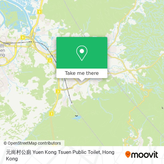 元崗村公廁 Yuen Kong Tsuen Public Toilet map