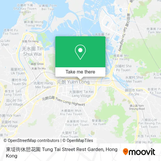 東堤街休憩花園 Tung Tai Street Rest Garden地圖