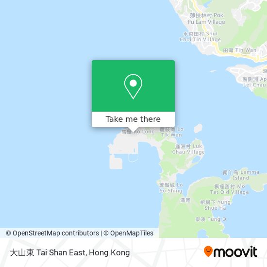 大山東 Tai Shan East map